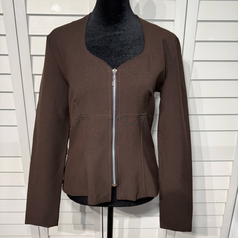 Vintage 90s All That Jazz Zip Jacket • Made in USA • Size S